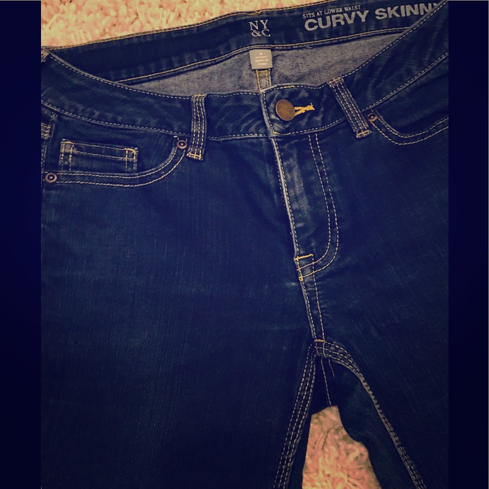 NY&C Lower waist curvy skinny jeans